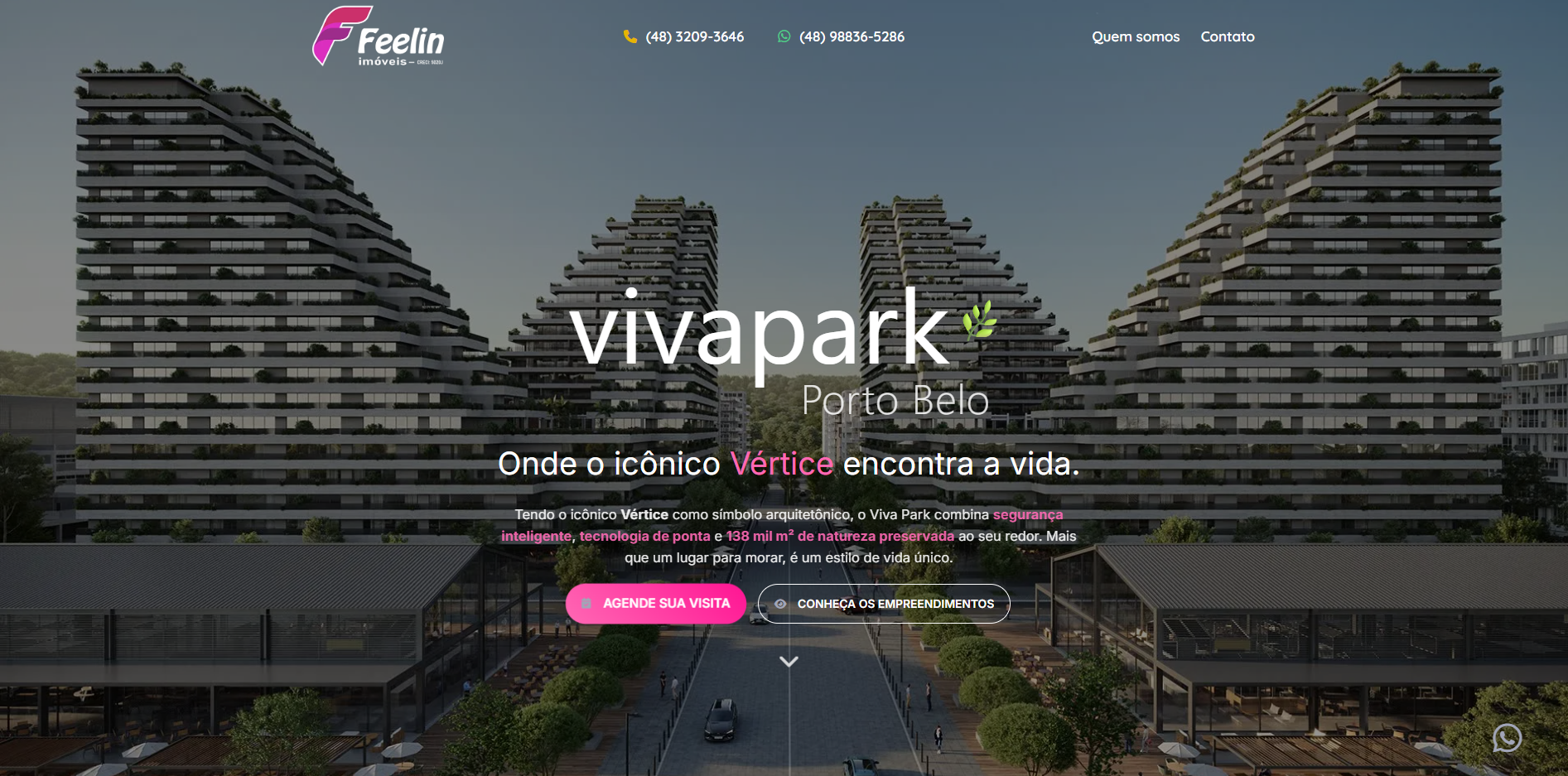 VivaPark Porto Belo - Landing Page Imobiliária